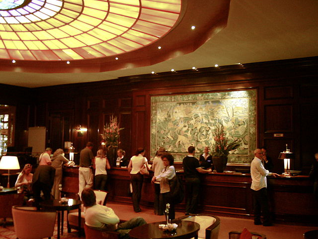 Hotel front desk and monitoring